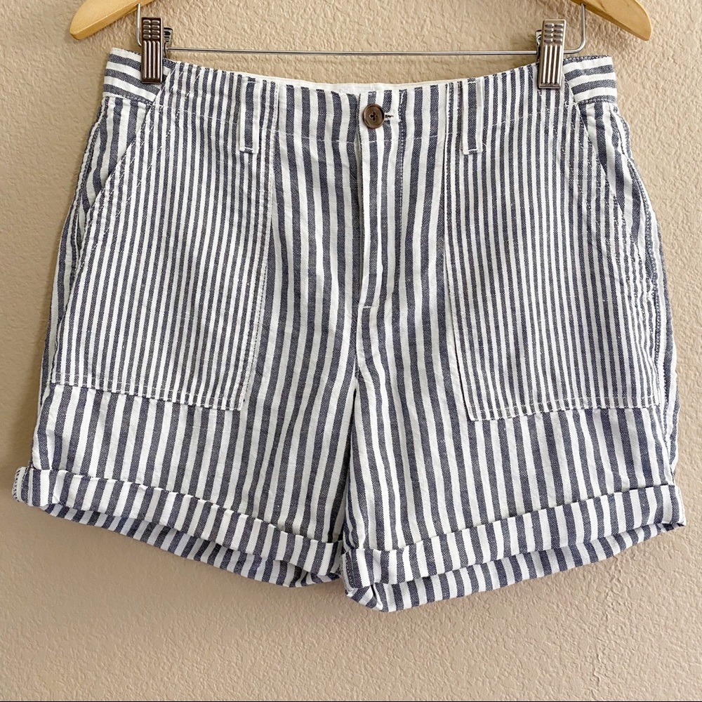 GAP Girlfriend Chino Stripe Shorts